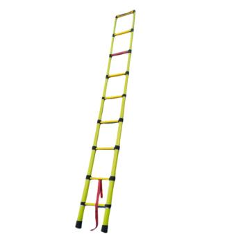 谦格 玻璃钢绝缘便携式可折叠伸缩登高爬梯伸直350×宽46cm 直梯JZT04