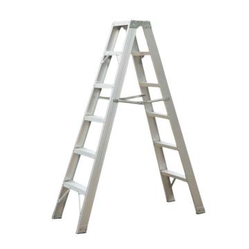 谦格 多功能双侧人字A型折叠工程梯登高爬梯6+6步 A字长180×宽52×高173cm 铝LSCT03