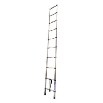 谦格 不锈钢可折叠伸缩型登高爬梯10步 伸直380×宽44.9cm 直梯DZT03