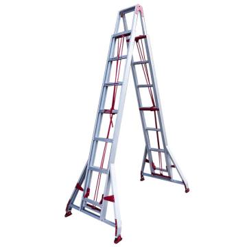 AOPENG 双面手拉升降人字梯5.4-10m 150kg AP-225A-1000