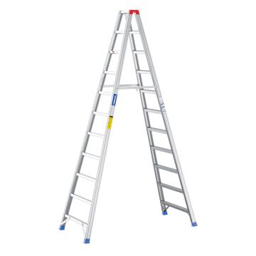 Tednawer 铝合金宽踏步双侧人字梯载重200Kg，高330cm，踏步宽70cm，11步 TWS2411