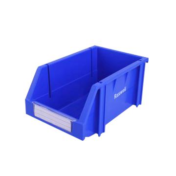Raxwell 组立背挂零件盒 物料盒外尺寸规格D*W*H(mm)：240×150×124，全新料，蓝色 RHSS3004