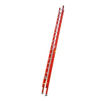 谦格 玻璃钢便携式自动锁单侧绝缘工程爬梯伸10.1米×缩5.65米×内宽40cm 两联BGT06