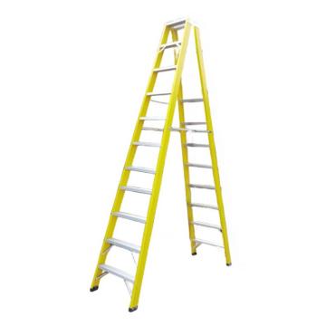 谦格 多功能双侧人字A型折叠工程梯登高爬梯11+11步 A字长330×宽67×高315cm 钢SCT09