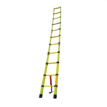 谦格 玻璃钢绝缘便携式可折叠伸缩登高爬梯伸直450×宽48cm 直梯JZT06