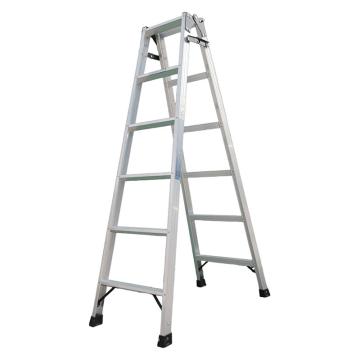 登月 铝合金直马梯6步直梯长3510mm，最大使用高度3200mm，人字闭合高1775mm，打开垂直高1700mm，载重100kg DYZM-6