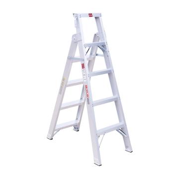 中消安 铝合金5步两用梯人字高度1530mm，单梯高度2600mm，最大宽度520mm，前后跨度930mm，承重120kg LGPY-5