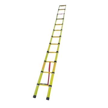 谦格 玻璃钢绝缘便携式可折叠伸缩登高爬梯伸直500×宽48cm 直梯JZT07