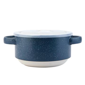乐扣乐扣 LOCK&LOCK 餐具暮雪双耳碗 YSH220011 冰蓝色
