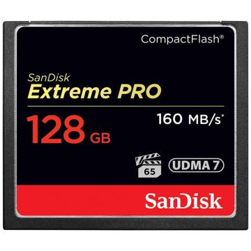 SanDisk/闪迪 CF卡至尊超极速CompactFlash 1067X 读速160Mb/s CFXPS/128G