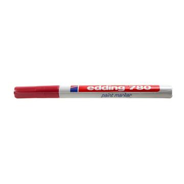 edding 记号笔工业油漆笔耐高温300度 线幅0.8mm edding 780-红色