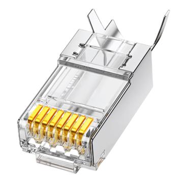 绿联 超六类RJ45水晶头镀金 10个/盒 70316