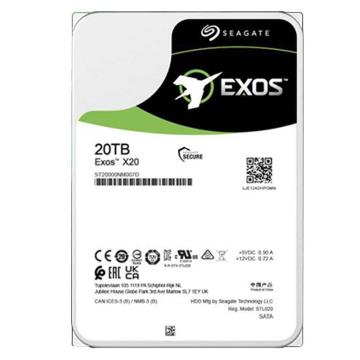 希捷 企业级硬盘20TB 256MB 7200RPM SATA接口 希捷银河 Exos X20系列 ST20000NM007D