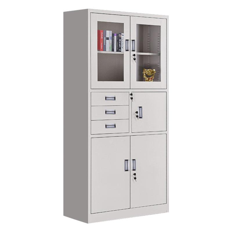 悦山 偏三斗文件柜0.4mm冷轧钢板/850*390*1800 YSOA1fo11-04HB