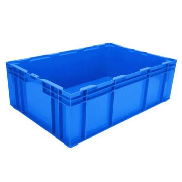 Raxwell HP系列蓝色周转箱HP6C尺寸(mm)：外：650×435×210，内：605×390×190，全新料 RHSS4066