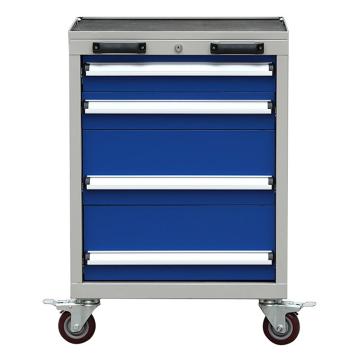 辛沃 四抽工具车，尺寸(mm):566×600×850，抽屉高度:H100mm×2和H200mm×2 每抽承载:80kg