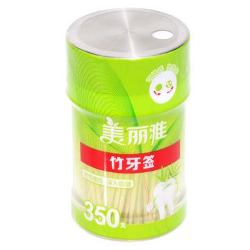 美丽雅 罐装竹牙签350支装 HC068728