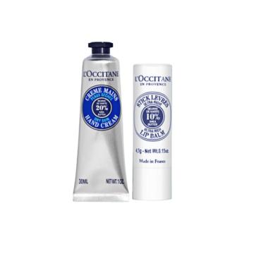 欧舒丹 L'OCCITANE 个护礼盒含礼盒礼袋包装 乳木果护手霜30ml+乳木果护唇膏4.5g