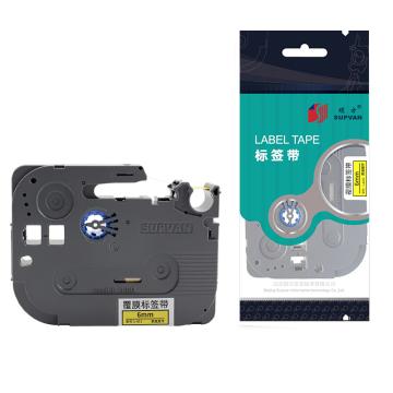 硕方 标签色带黄底黑字6mm L-611