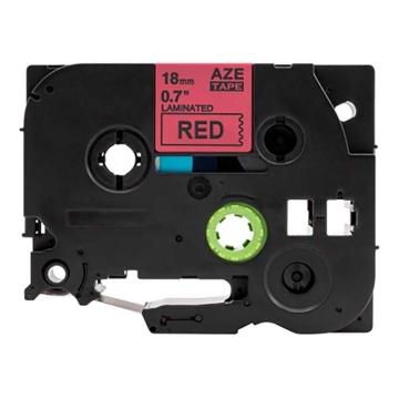 功成狮 标签色带，AZE-441GCDY0243 宽度18mm 红底黑字，适用于兄弟ＴＺ系列标签机 GCDY0243