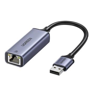 绿联 分线器USB3.0千兆转RJ45网线接口转换头外置网口分线器 50922