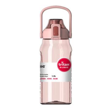 希乐 缤纷运动吸管水瓶tritan塑料水杯1.5L XL-2219 莲花红
