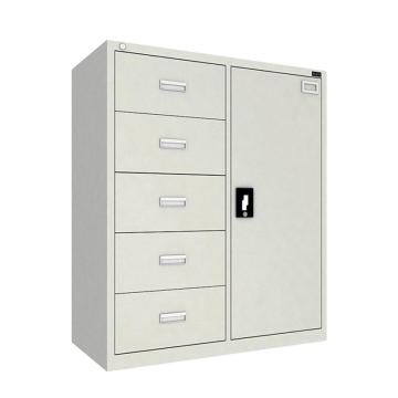 Raxwell 佰斯特联名 防静电工具柜，(左五抽单开门柜)，钢板厚(mm):1，CH-1-10E，不含安装 RHSA0005