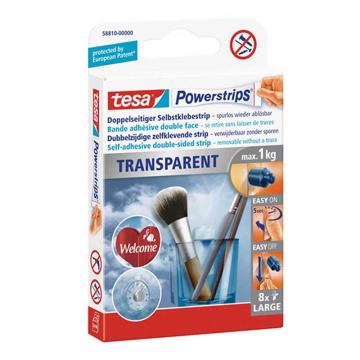 TESA 透明易拉胶1KG 平滑表面用 8个装 58810-00000-20