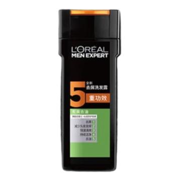 欧莱雅 男士去屑洗发露 炭爽去油400ml