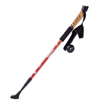 三极户外 户外健走杖铝合金直柄登山杖135cm TP3910 红色