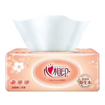 心相印 花语系列2层200抽塑包面巾纸（软包抽纸）210×210mm DT200（提装）
