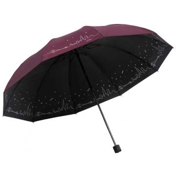 TIANTANG/天堂 雨伞男女晴雨两用伞双人十骨全钢加大加固伞抗风遮阳伞颜色随机 31157E随机