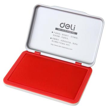 deli/得力 秒干印台红色 9892