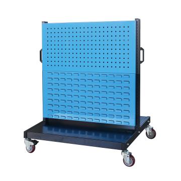 信高 移动型双面物料架(2方孔2百叶)，960×640×1156mm，散件发货，安装费另询 KM-2222