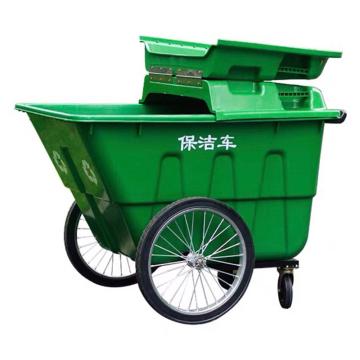 循诺 手推保洁车 垃圾车 绿色