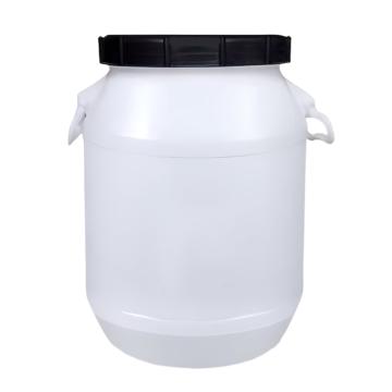 功成狮 圆形大口桶 白色50L食品级，塑重1.85kg，直径385mm，高580mm，口径215mm GHSS0486
