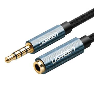 绿联 3.5公对母音频延长线 AV118（黑色编网 2米）