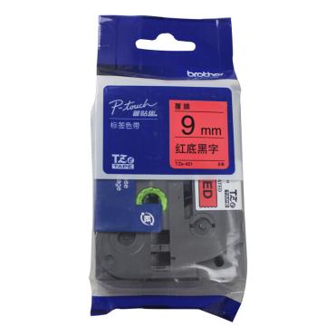 兄弟 标签色带红底/黑字 9mm TZE-421