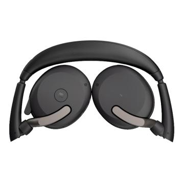 Jabra/捷波朗 双耳无线头戴折叠蓝牙耳机含适配器 Evolve2 65 Flex MS带无线充电板