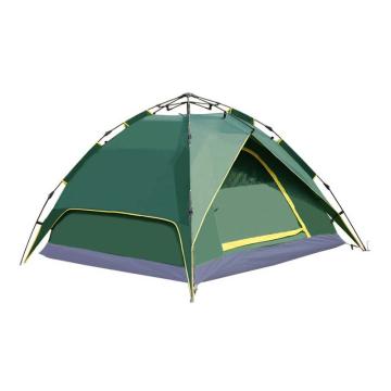 三极户外 液压式自动帐篷3-4人，内账180*200cm TP2617 军绿色