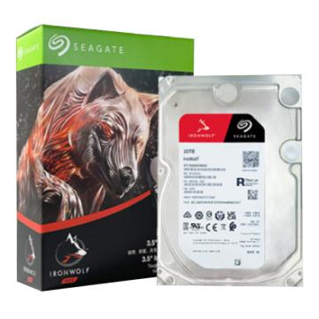 希捷 机械硬盘10TB NAS硬盘 256MB 7200转 PMR CMR垂直技术 SATA 酷狼IronWolf ST10000VN000