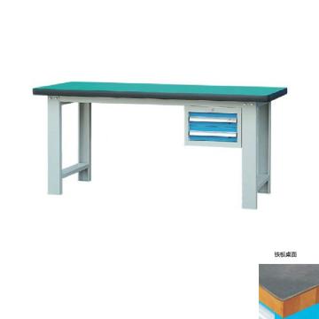 锐德 50mm铁板桌面单吊2抽柜重型工作桌1800W×750D×800H，载重:1000kg，不含安装 RD1802AE
