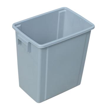 英达斯贝克 塑料加厚翻盖摇盖垃圾筒垃圾桶270*180*275mm 12L弹盖无盖灰