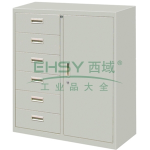 中阳 六抽单门柜900宽*400深*1060高 0.7mm厚度 图片色 R6DM-1060