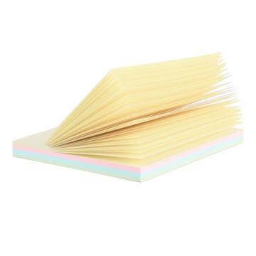 deli/得力 4色记事贴/便利贴(混)76*76mm（100张/本） 9082（大包装）