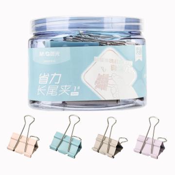 MG 彩色省力长尾夹19mm 5#40只装（省力30%） ABS916Y9