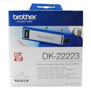 兄弟 DK色带50mm*30.48m 白底/黑字 DK-22223
