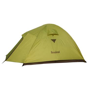 纳瓦兰德 自由牧峰3三人铝合金帐篷尺寸：（60+210+30）X180X120CM 荧光绿+军旅 NT103031 绿色