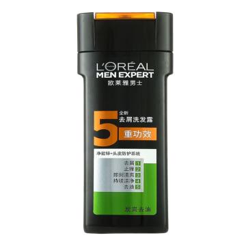 欧莱雅 男士去屑洗发露 炭爽去油200ml