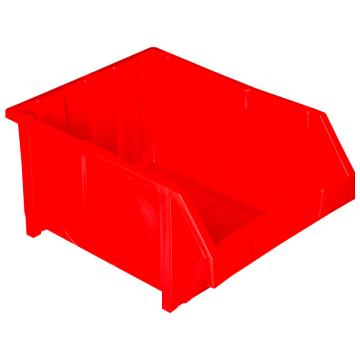 Raxwell 组立背挂斜口盒，外尺寸规格D×W×H(mm):500×380×245，全新料，红色(标签牌+标签纸+立柱) RHSS4491